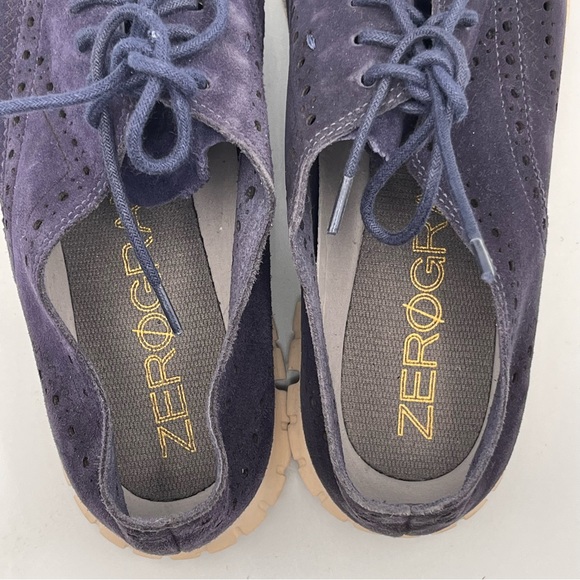 COLE HAAN ZERO GRANDE PEACOAT SUEDE OXFORD SNEAKERS - Picture 6 of 11
